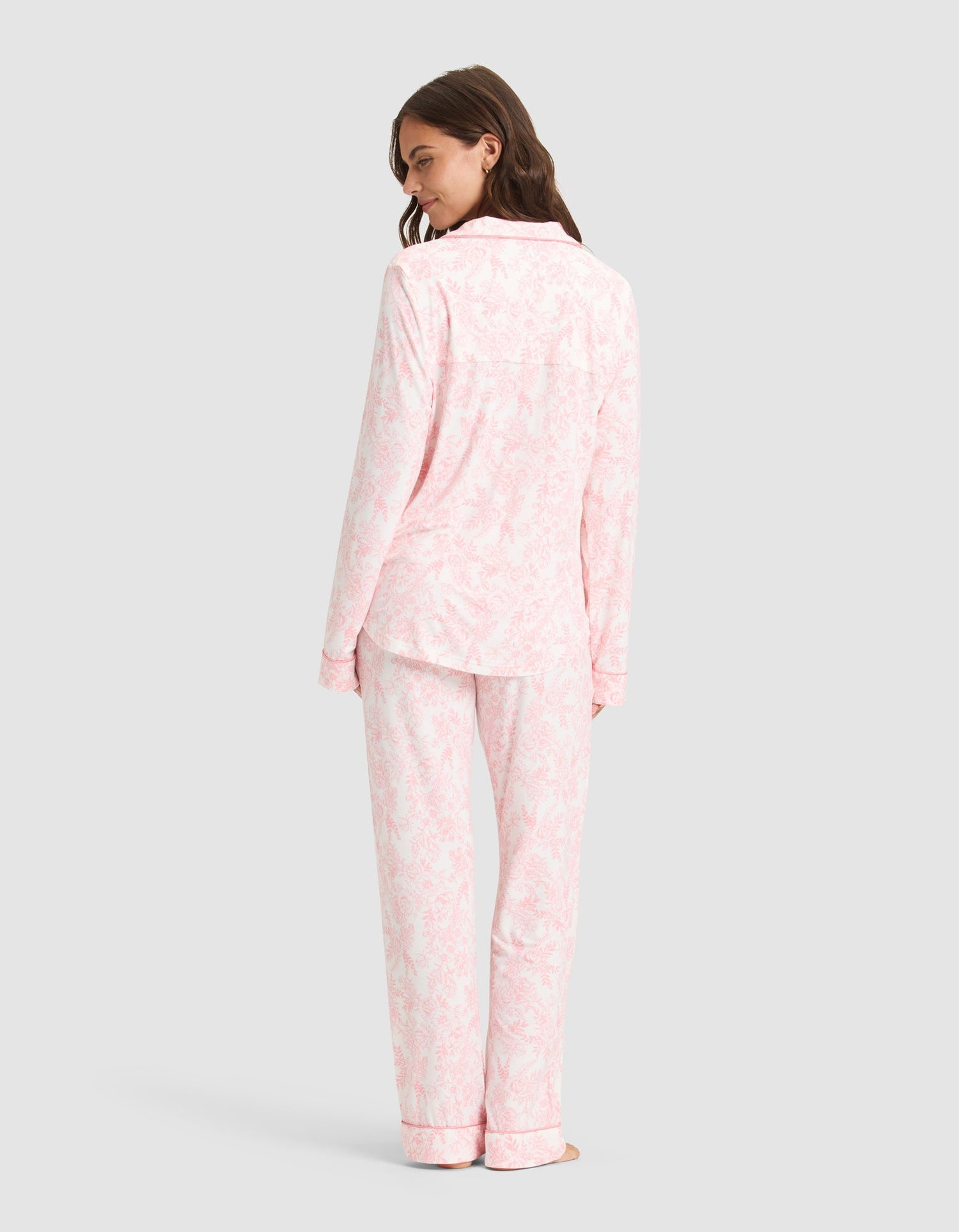 Women's Bamboo Stretch-Knit Long Sleeve Pajama Set from Cozy Earth