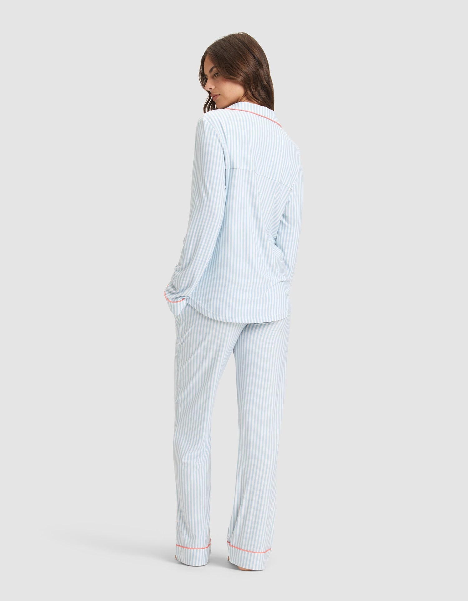 Women's Bamboo Stretch-Knit Long Sleeve Pajama Set from Cozy Earth