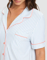 Women's Bamboo Stretch-Knit Short Sleeve & Pant Pajama Set from Cozy Earth
