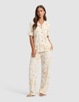 Women's Bamboo Stretch-Knit Short Sleeve & Pant Pajama Set from Cozy Earth