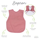 Solid Blush Minimalist Bapron from BapronBaby