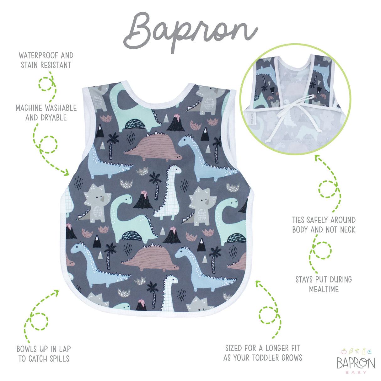 Dinosaur Drawing Bapron from BapronBaby