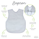 Solid Light Gray Minimalist Bapron from BapronBaby