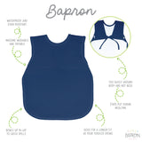 Solid Navy Minimalist Bapron from BapronBaby