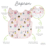 Pink Ice Cream Flutter Bapron from BapronBaby