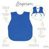Solid Royal Blue Minimalist Bapron from BapronBaby