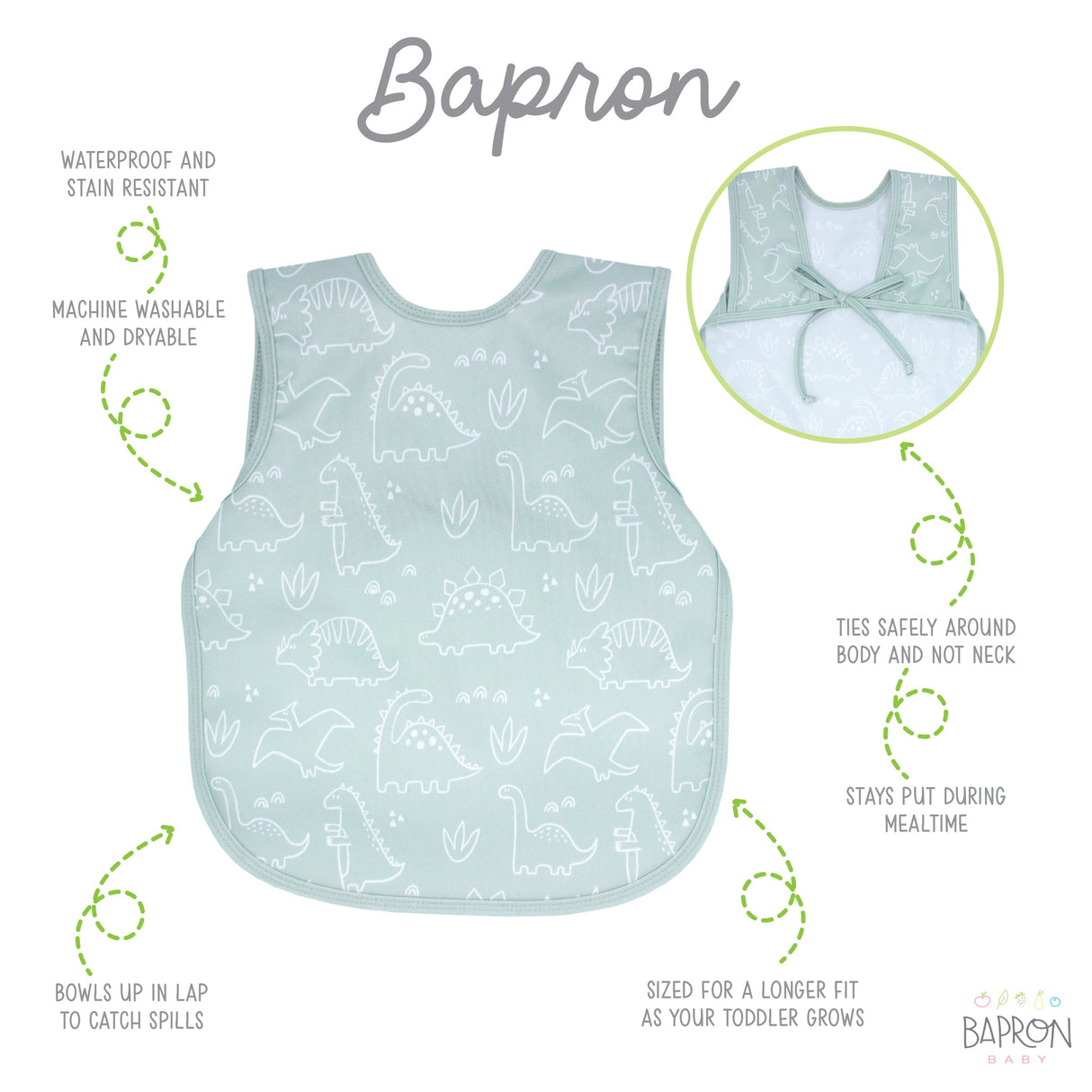 Dino Friends - Sage Bapron from BapronBaby