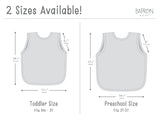 Solid Light Gray Minimalist Bapron from BapronBaby