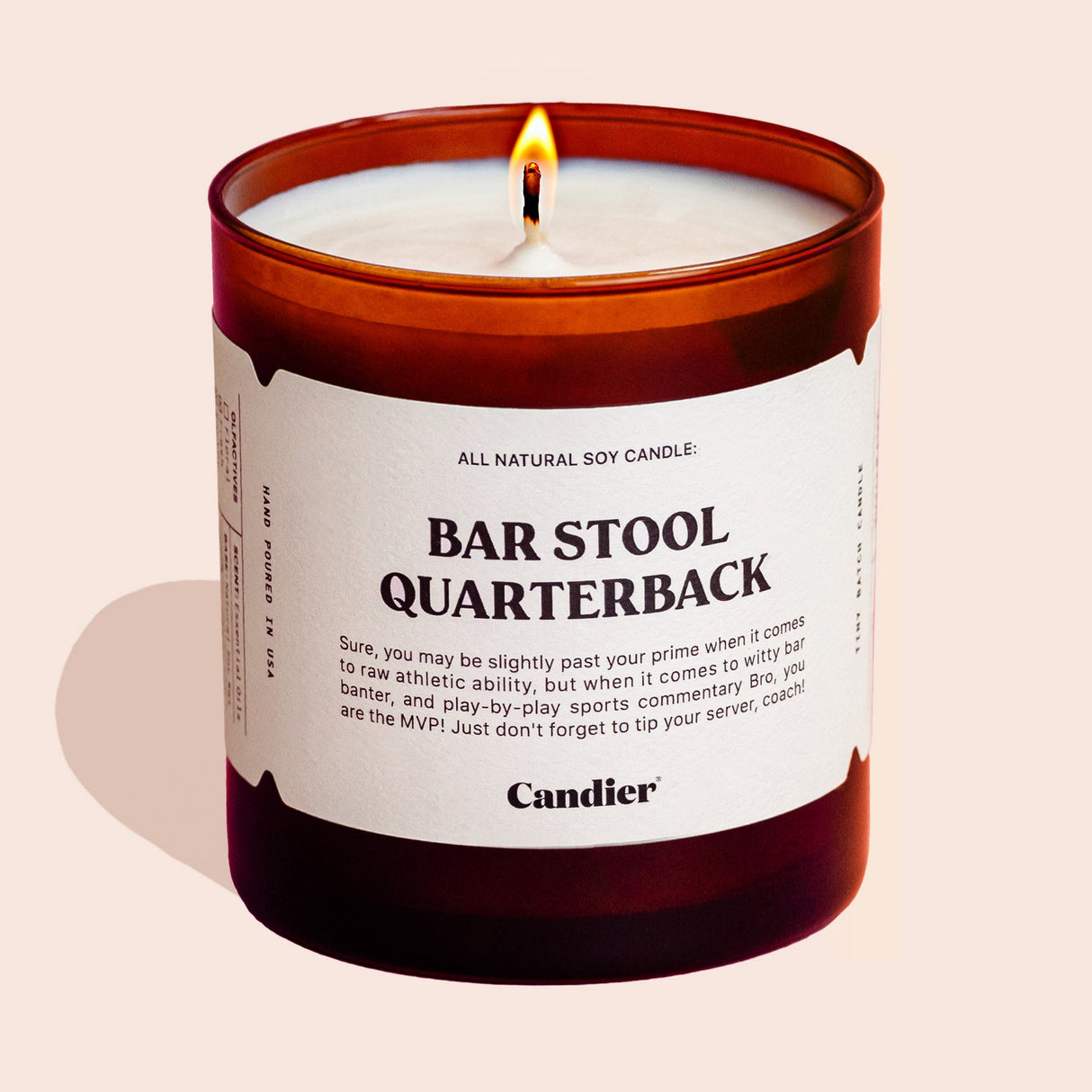 BAR STOOL QUARTERBACK CANDLE from Shop Ryan Porter