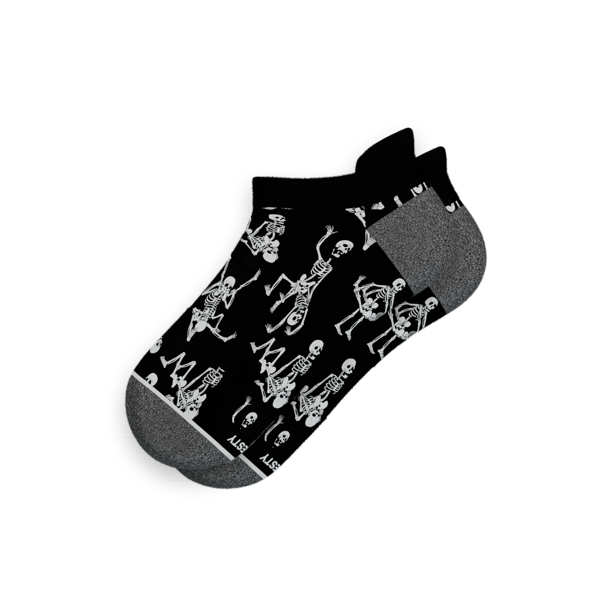 The Bare Back Bones | Skeletons Heel Hammock™ Ankle Socks from Shinesty