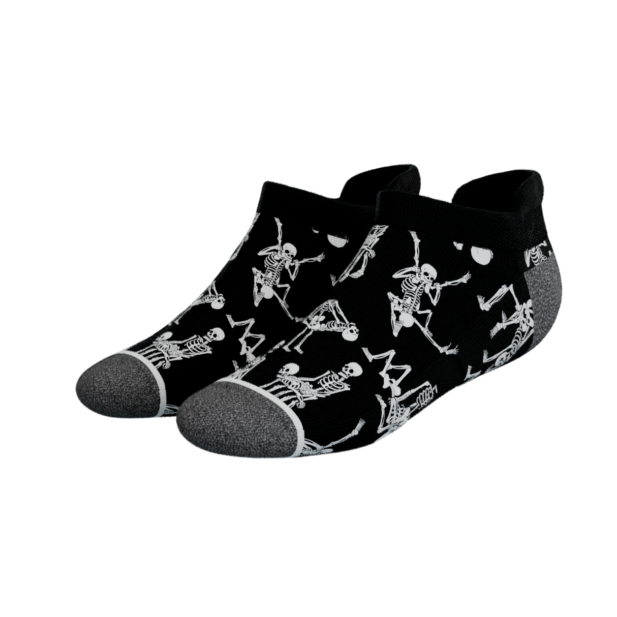 The Bare Back Bones | Skeletons Heel Hammock™ Ankle Socks from Shinesty