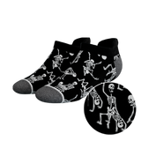 The Bare Back Bones | Skeletons Heel Hammock™ Ankle Socks from Shinesty