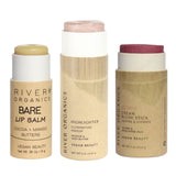 Lip + Highlighter + Blush Set from River Organics