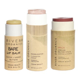 Lip + Highlighter + Blush Set from River Organics