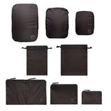 Compression Cubes & Packing Bags Set, 8-pack, Black From Bag-all