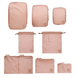 Compression Cubes & Packing Bags Set, 8-pack, Pink/Blush From Bag-all