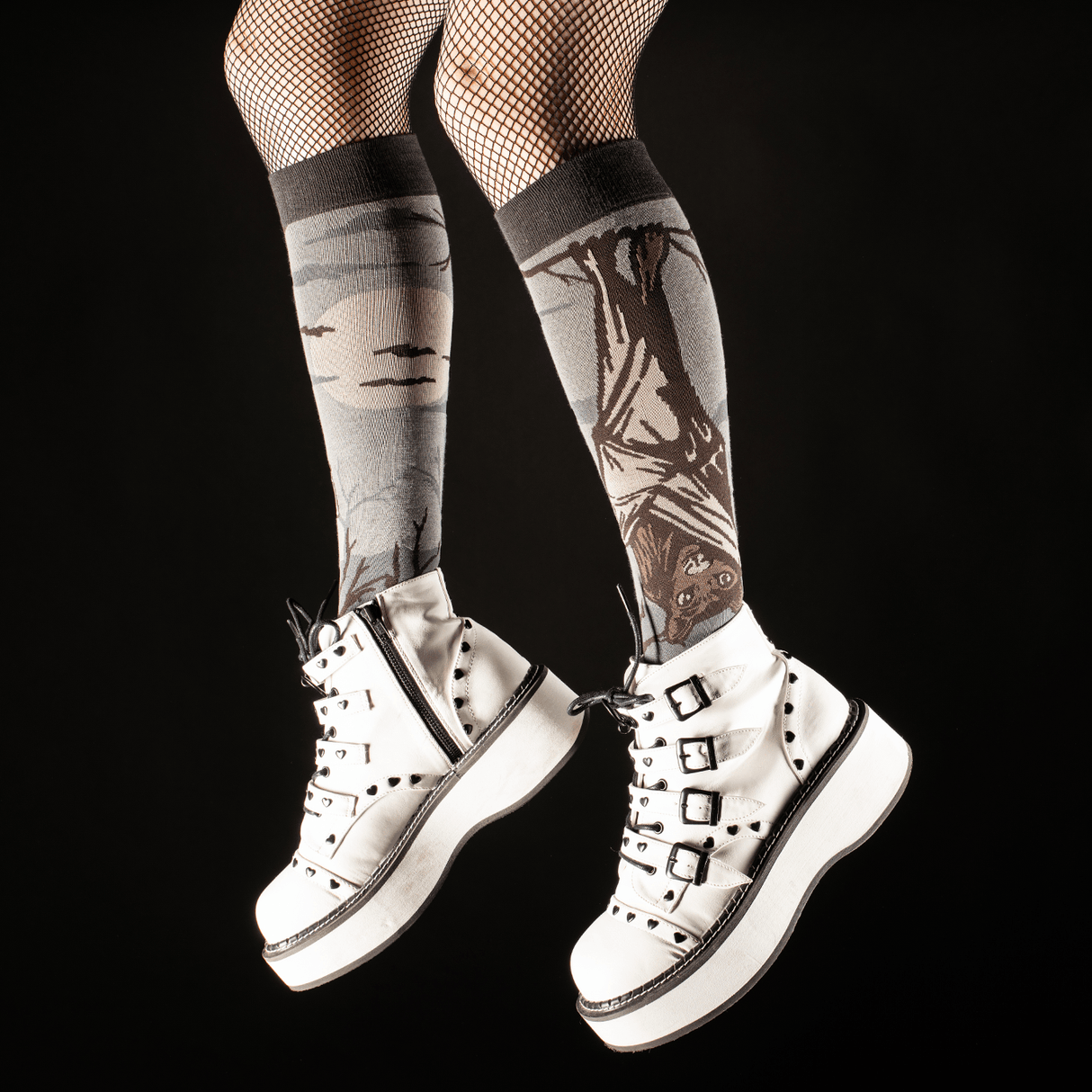 Bat Knee High Socks from FootClothes