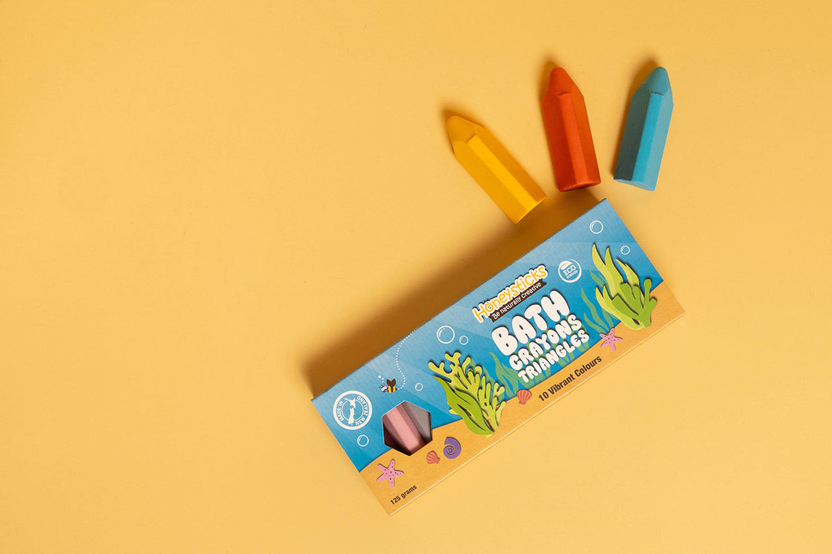 Honeysticks Bath Crayon Triangles from Honeysticks USA