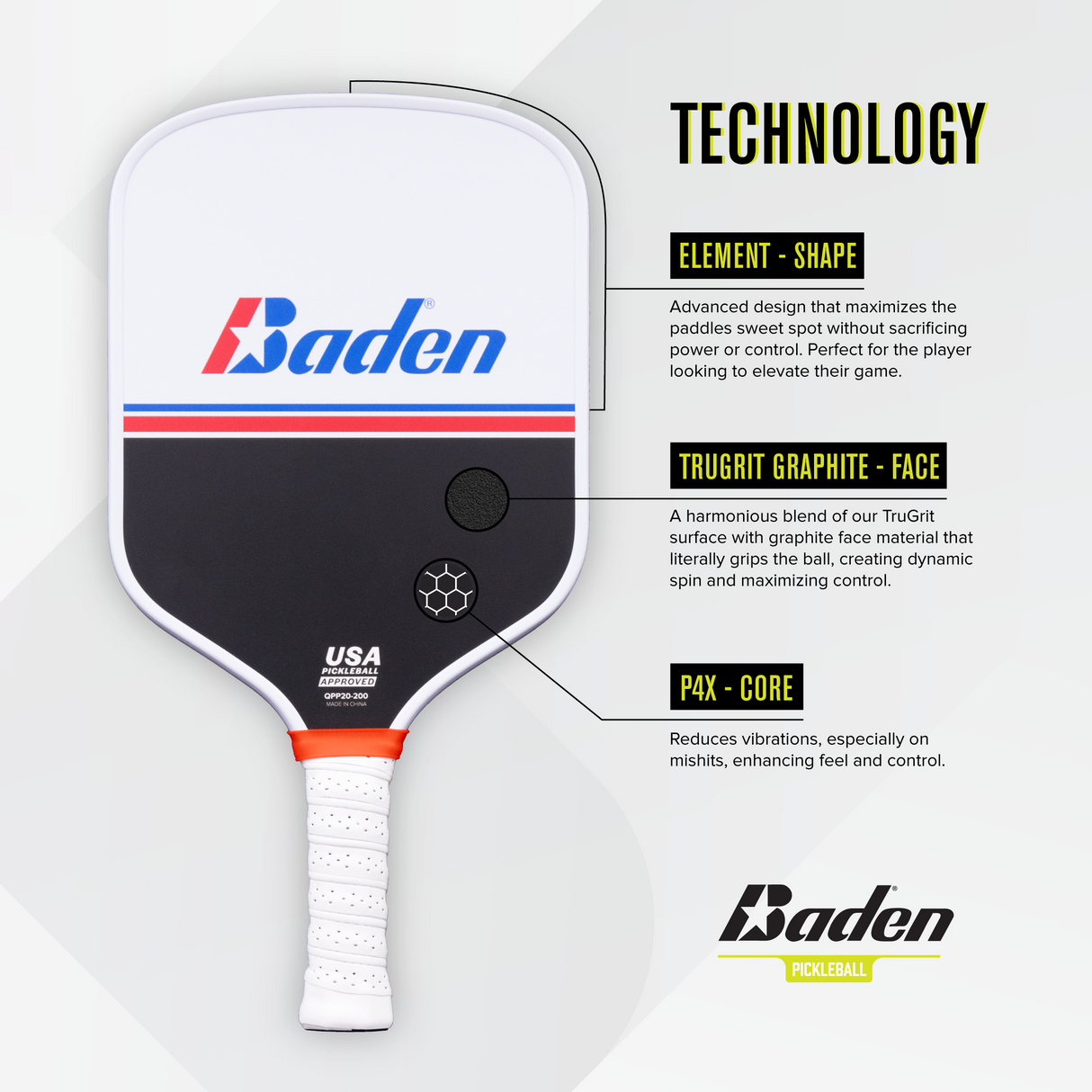 Battle Point Pickleball paddle from Baden Sports