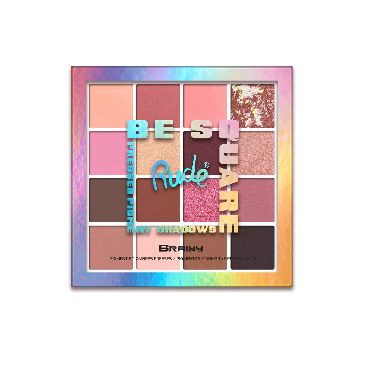 Be Square Pressed Pigments & Shadows - Brainy From Rude Cosmetics