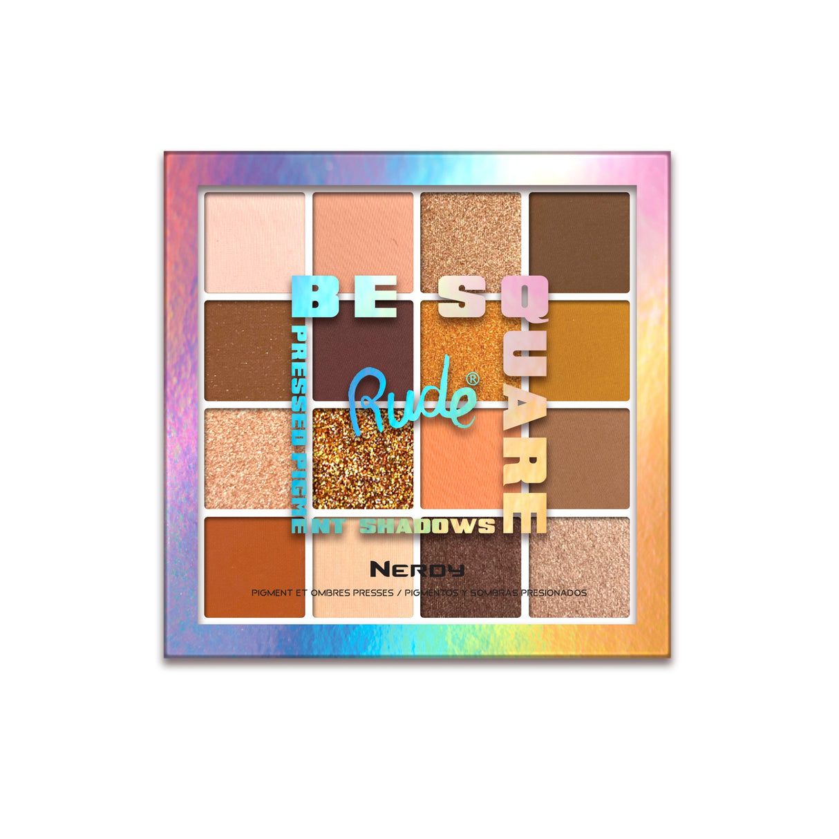 Be Square Pressed Pigments & Shadows - Nerdy From Rude Cosmetics
