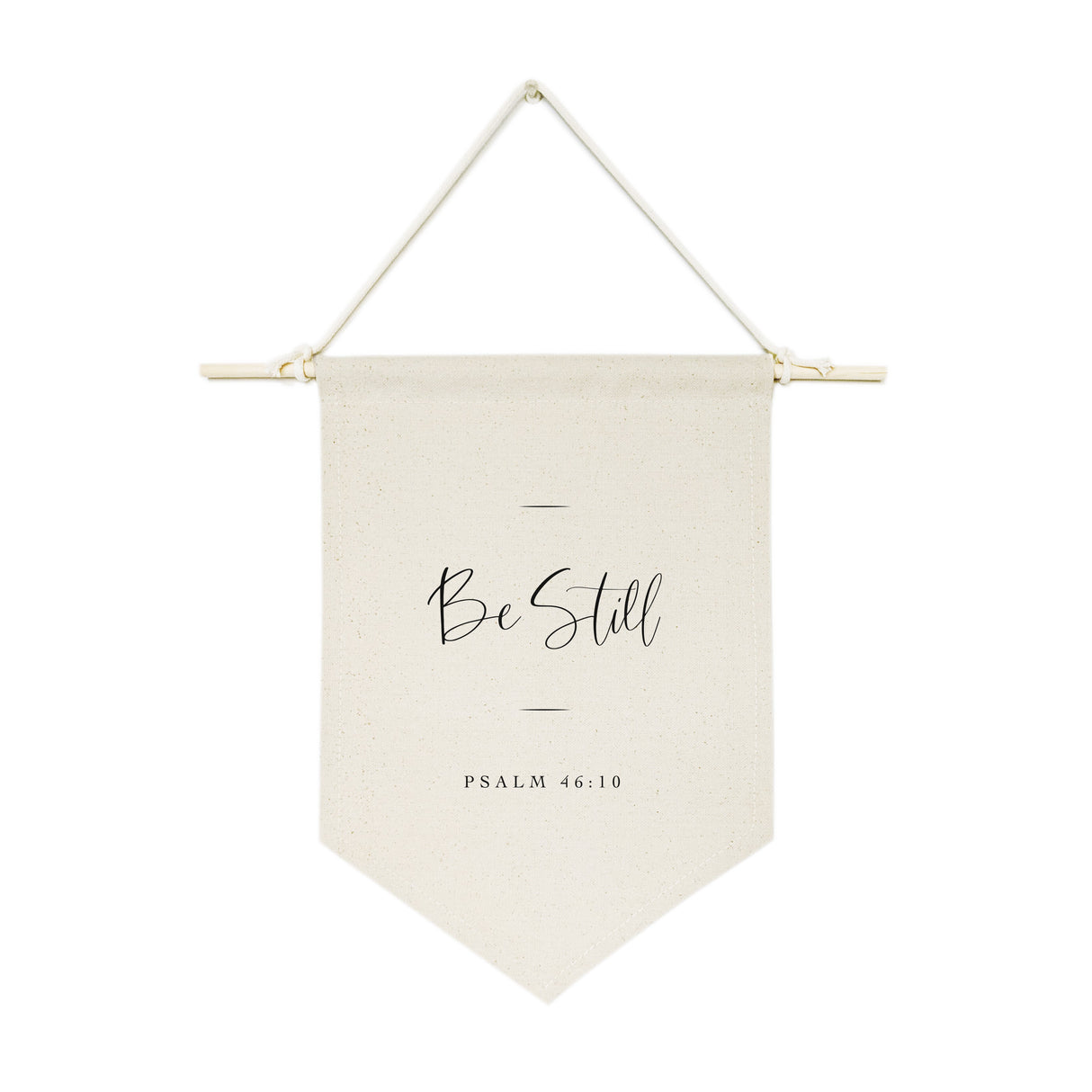 Be Still, Psalm 46:10 Hanging Wall Banner Cotton Canvas Scripture, Bible Hanging Wall Banner from The Cotton & Canvas Co.