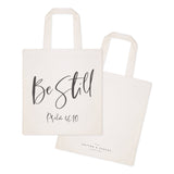 Be Still, Psalm 46:10 Cotton Canvas Tote Bag from The Cotton & Canvas Co.