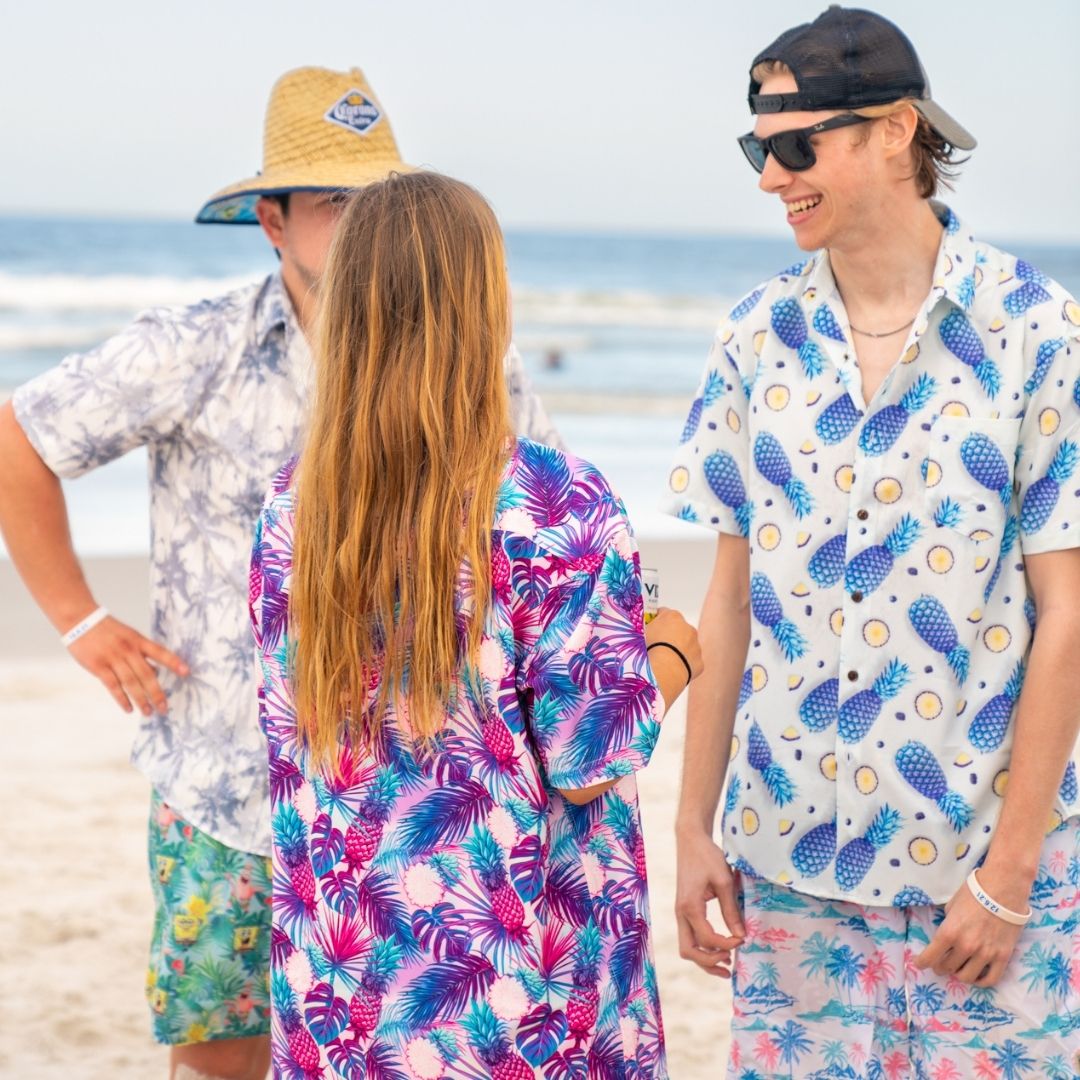 Super Stretch - Disco Pineapples Hawaiian Shirt from Tropical Bros