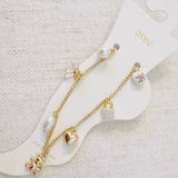 Bear & Bow Charm Anklet – Playful Gold Chain with Heartfelt Details from Ellisonyoung.com