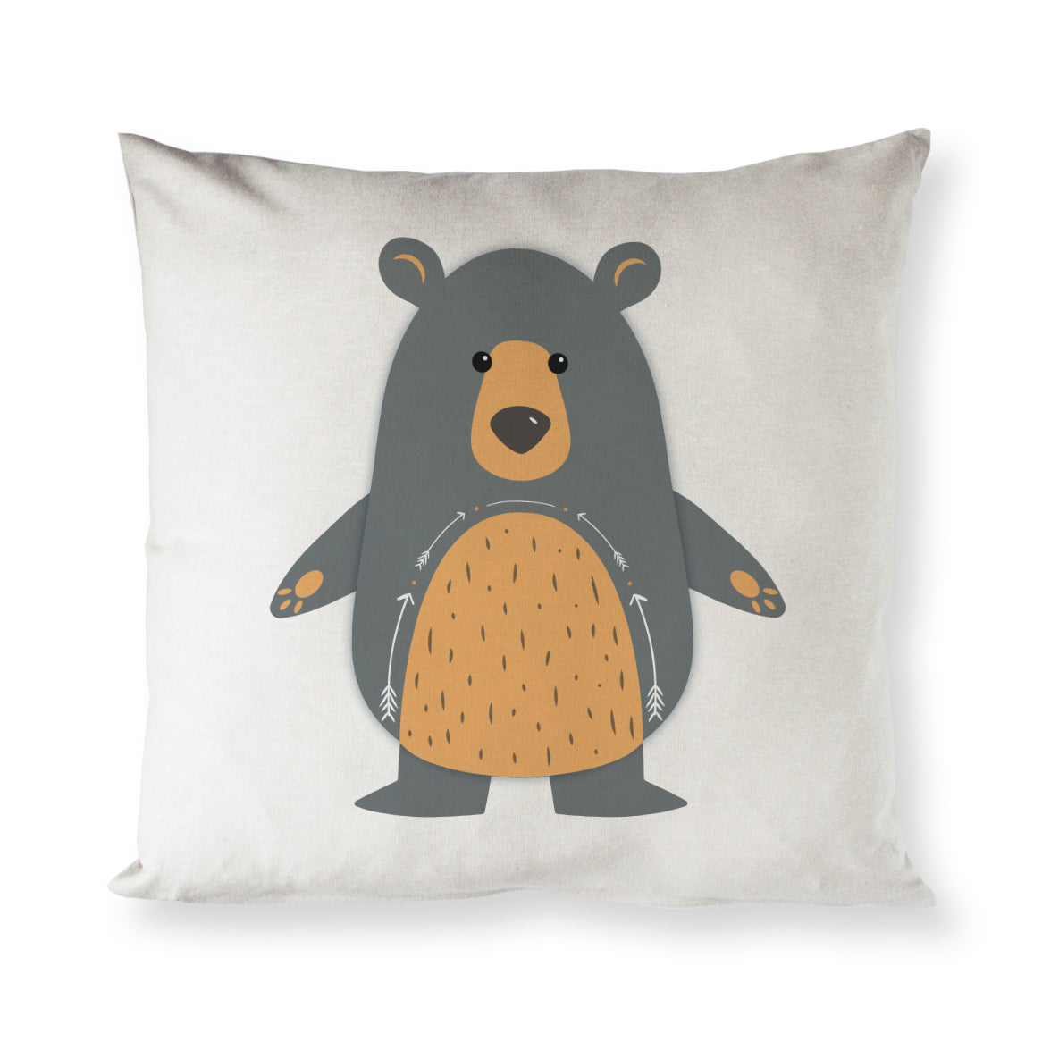 Bear Cotton Canvas Pillow Cover from The Cotton & Canvas Co.