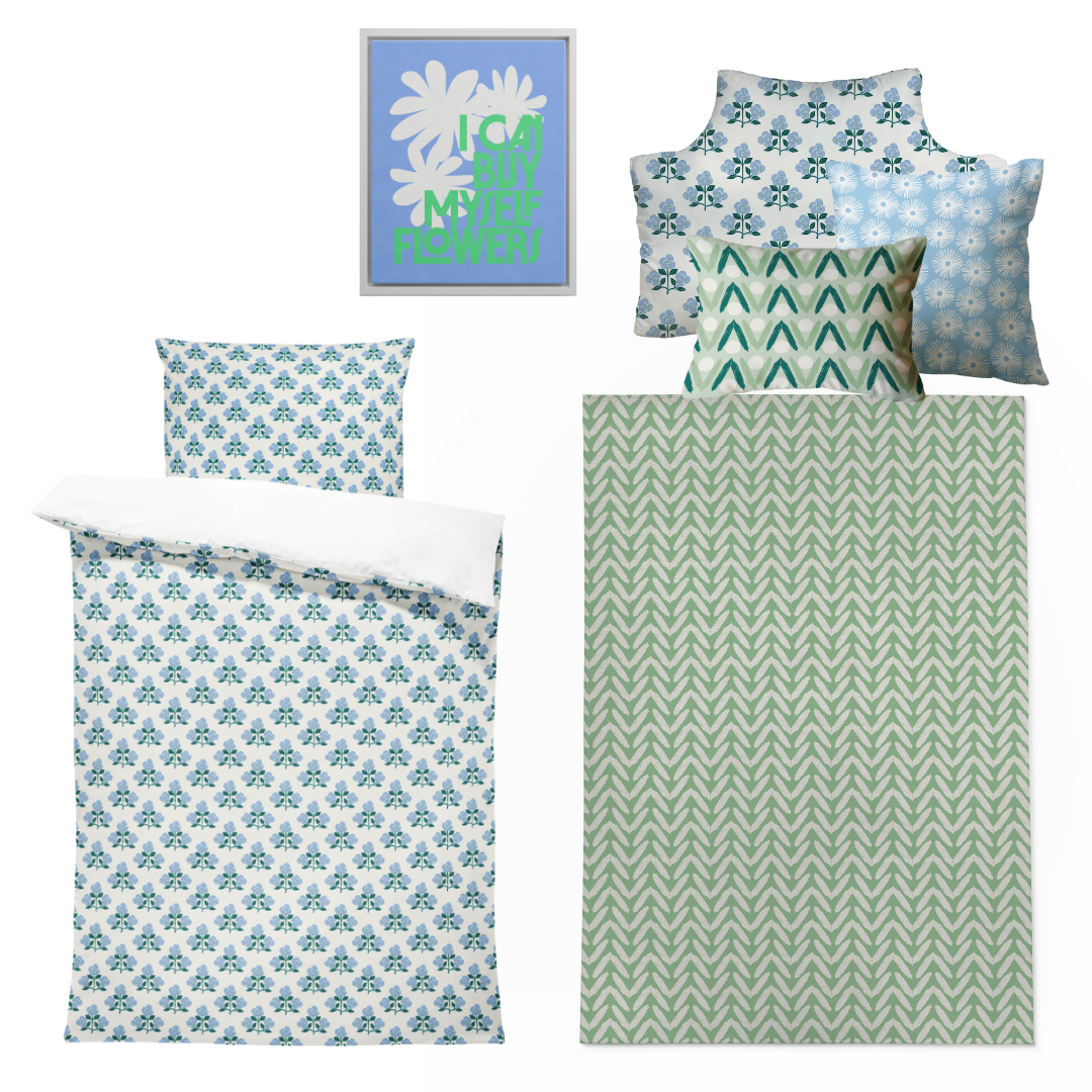 Headboard Pillow - Betsy Blue from CB Studio