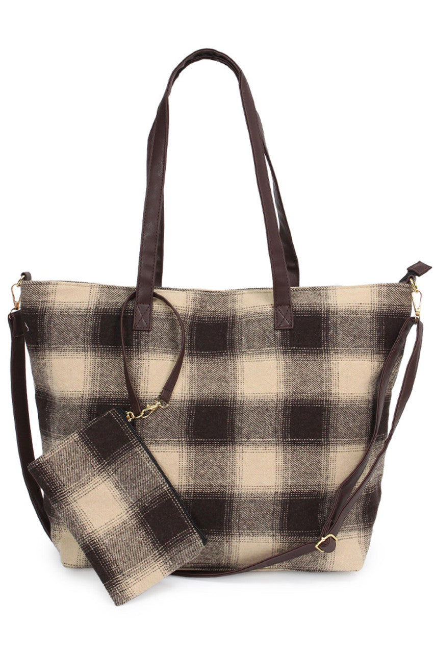 Buffalo Weekend Tote Bag with Pouch  from Madeline Love