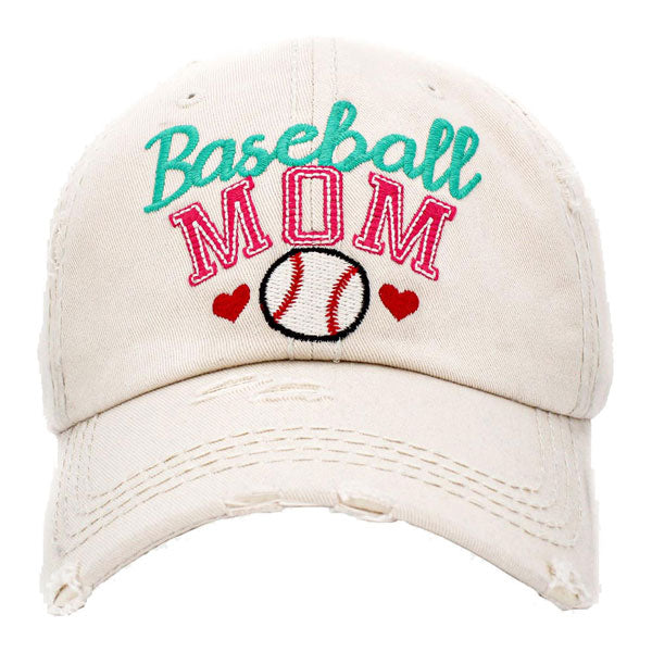 Baseball MOM Vintage Baseball Cap from Madeline Love