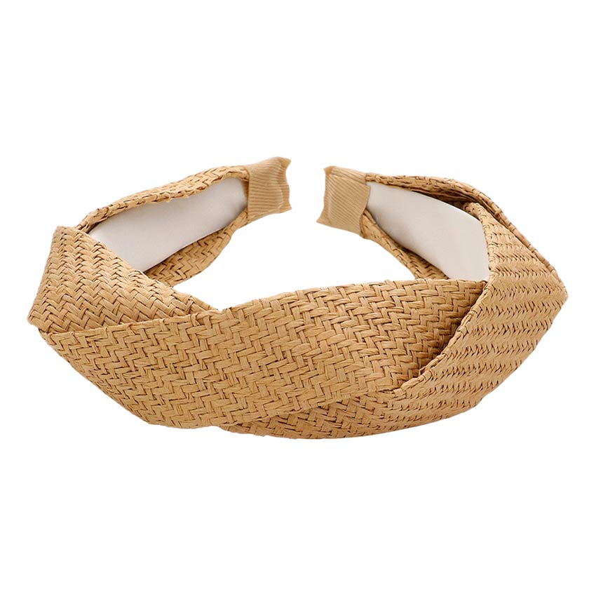 Braided Straw Headband from Madeline Love