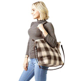 Buffalo Check Weekend Tote Bag  from Madeline Love