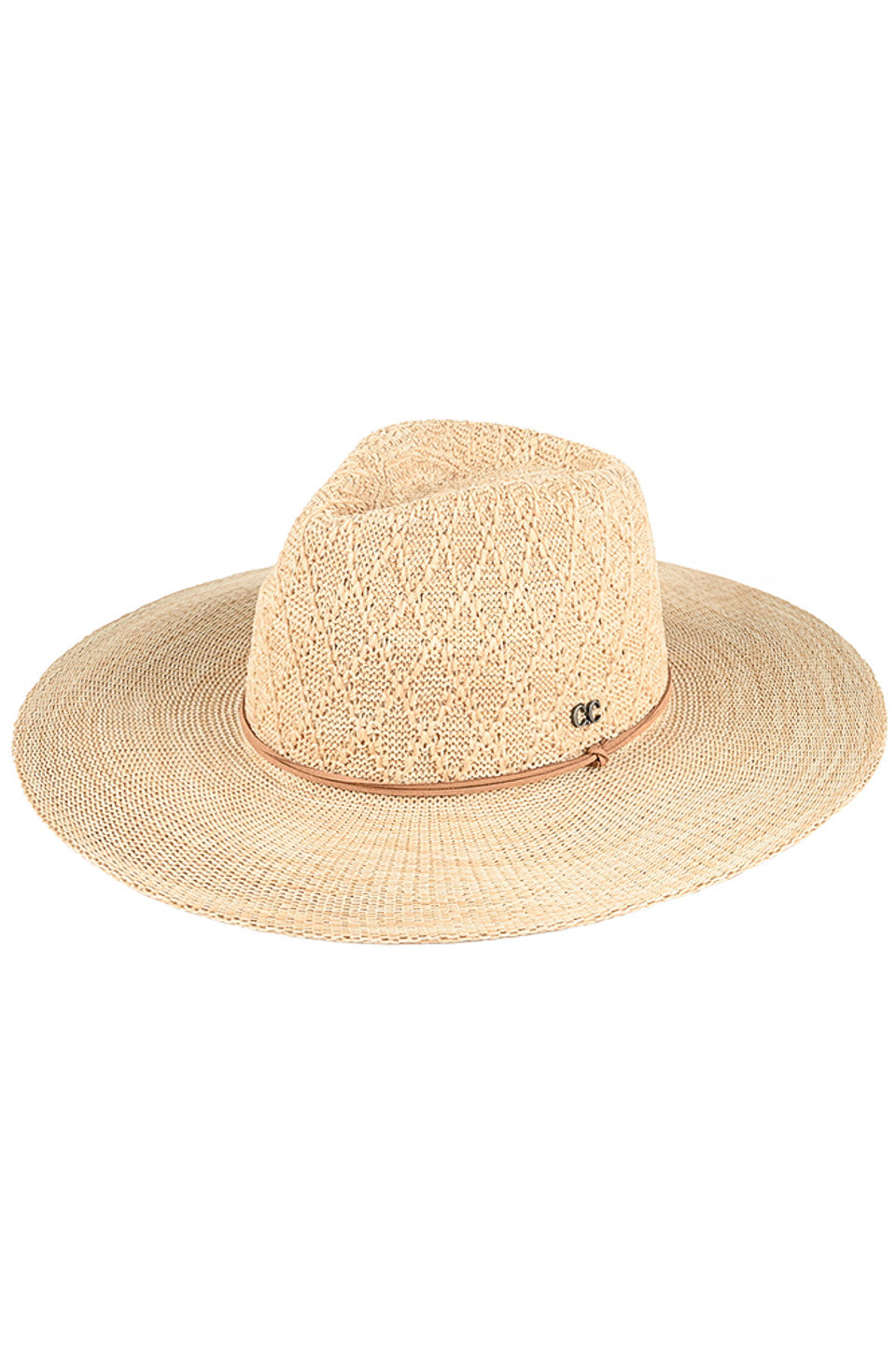 C.C Packable Pattern Panama Hat from Madeline Love