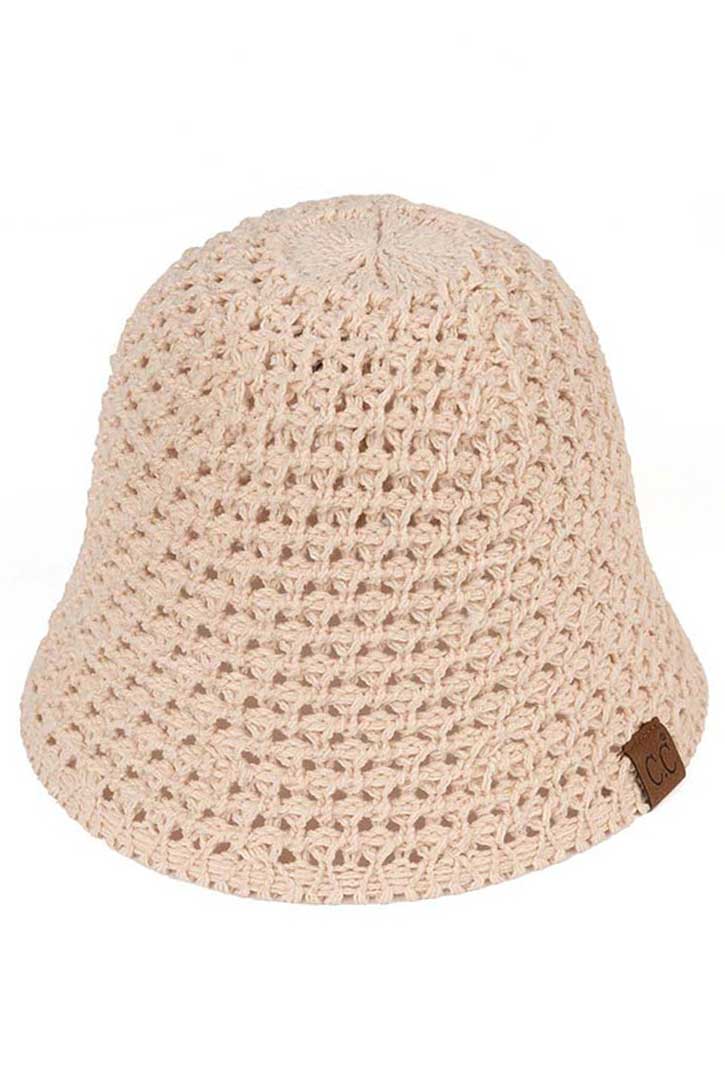 C.C Solid Knit Bucket Hat from Madeline Love