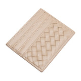 Faux Leather Basket Weave Card Holder Wallet  from Madeline Love