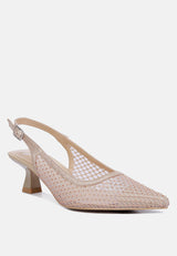 Siev Rhinestone Slingback Mules from London Rag International