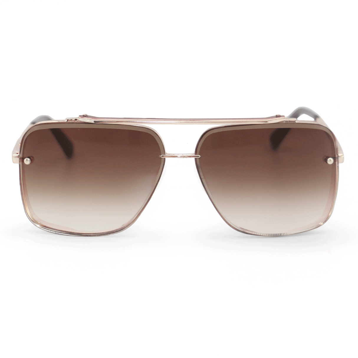 Bella Coffee - Tangle Free Aviator Sunglasses from Topfoxx