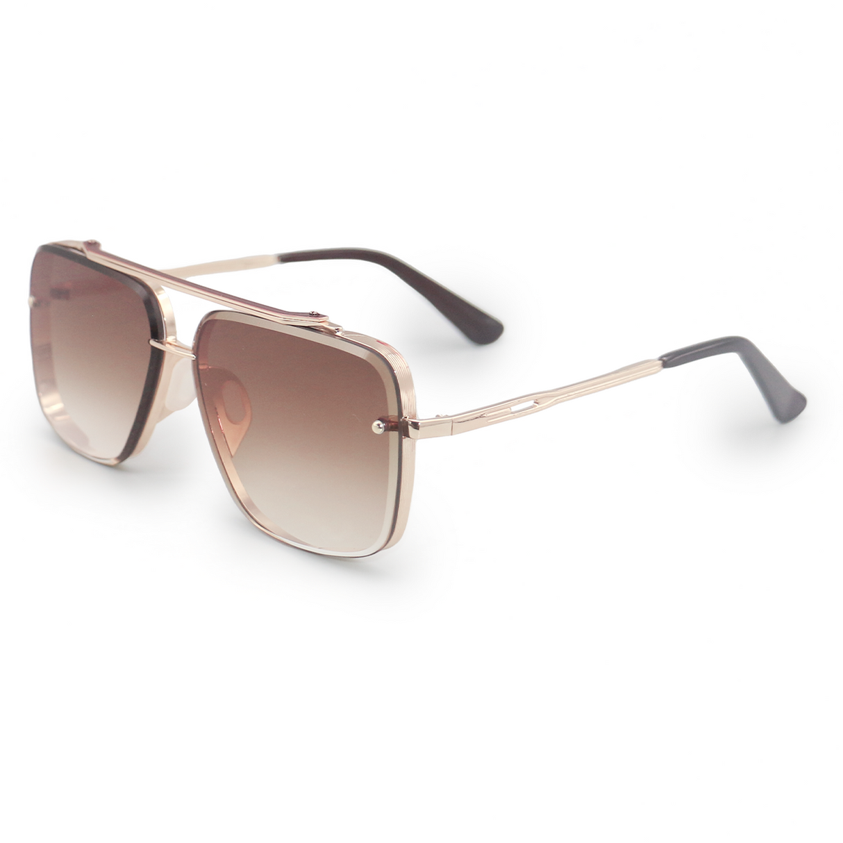 Bella Coffee - Tangle Free Aviator Sunglasses from Topfoxx