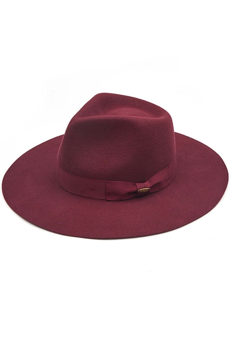 C.C Wool Felt Detailed Panama Hat Ribbon Band Trim from Madeline Love