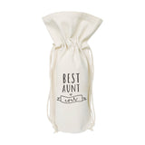 Best Aunt Ever Cotton Canvas Wine Bag from The Cotton & Canvas Co.