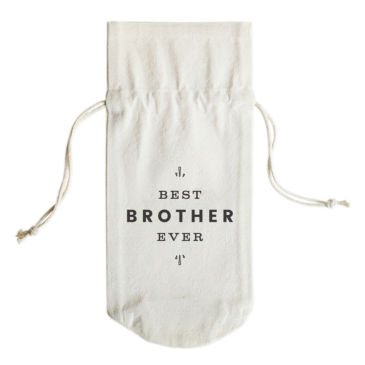 Best Brother Ever Cotton Canvas Wine Bag from The Cotton & Canvas Co.