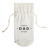 Best Dad Ever Cotton Canvas Wine Bag from The Cotton & Canvas Co.