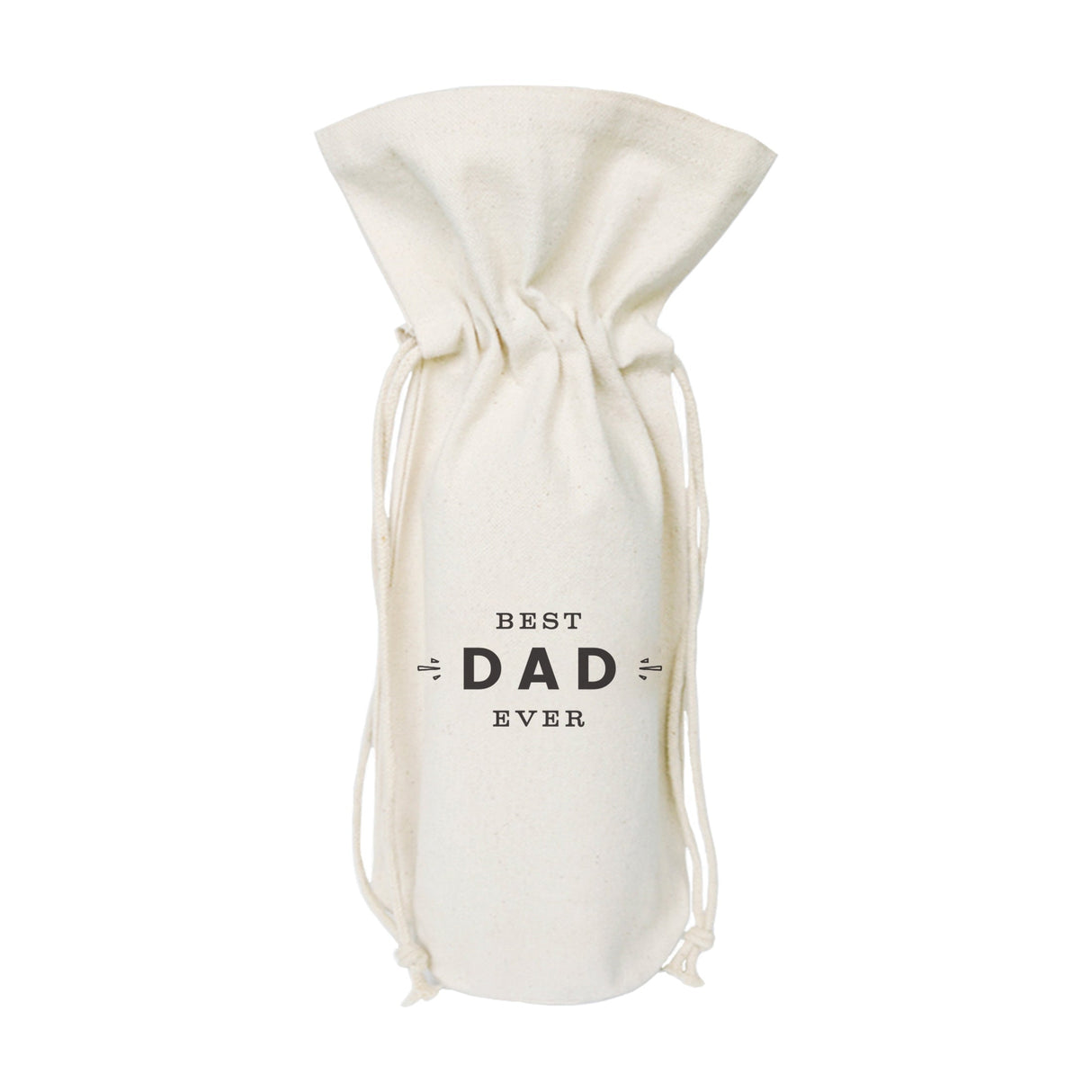 Best Dad Ever Cotton Canvas Wine Bag from The Cotton & Canvas Co.