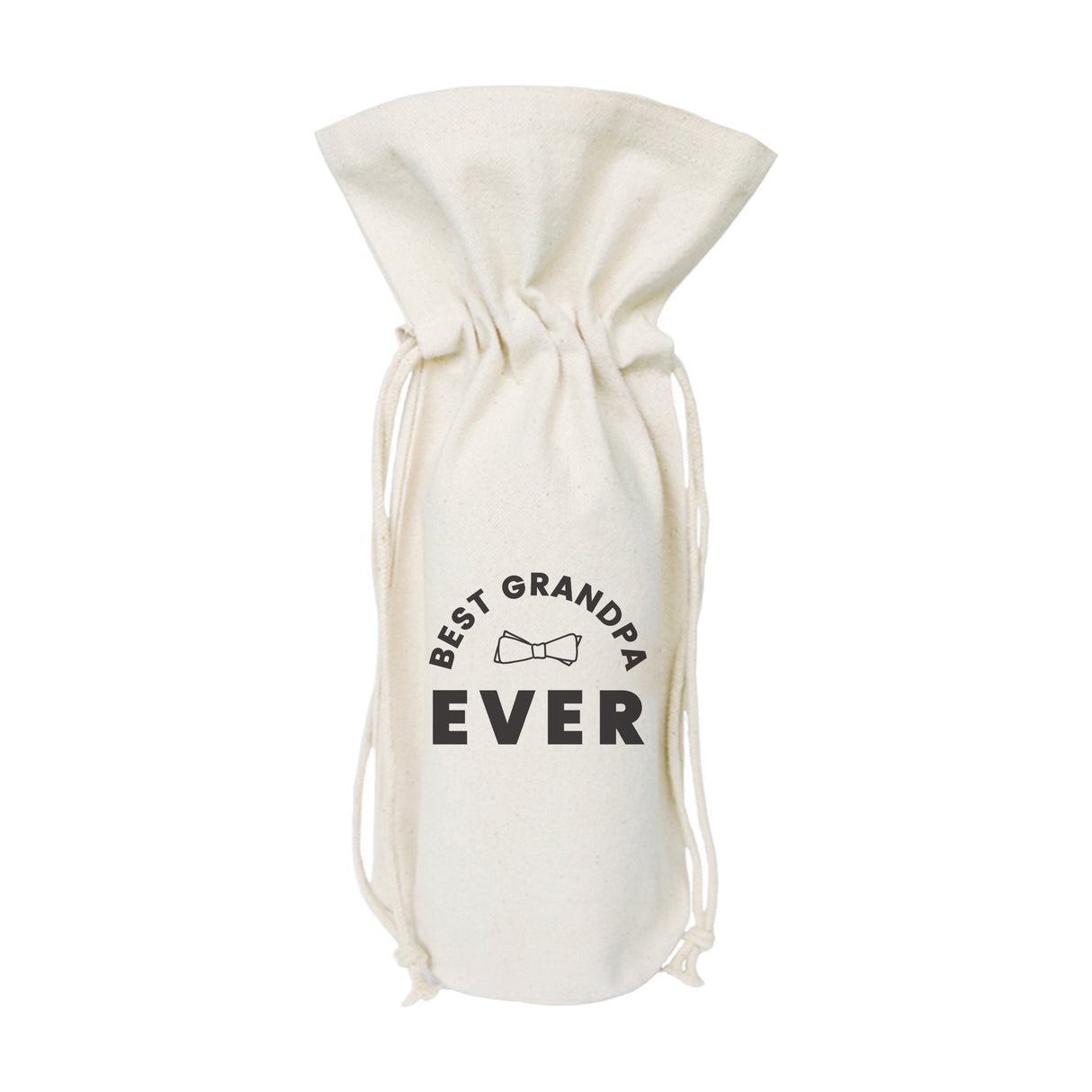 Best Grandpa Ever Cotton Canvas Wine Bag from The Cotton & Canvas Co.