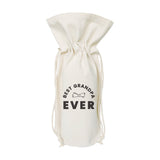 Best Grandpa Ever Cotton Canvas Wine Bag from The Cotton & Canvas Co.
