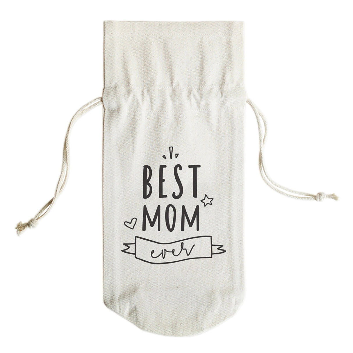 Best Mom Ever Cotton Canvas Wine Bag from The Cotton & Canvas Co.