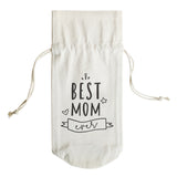 Best Mom Ever Cotton Canvas Wine Bag from The Cotton & Canvas Co.